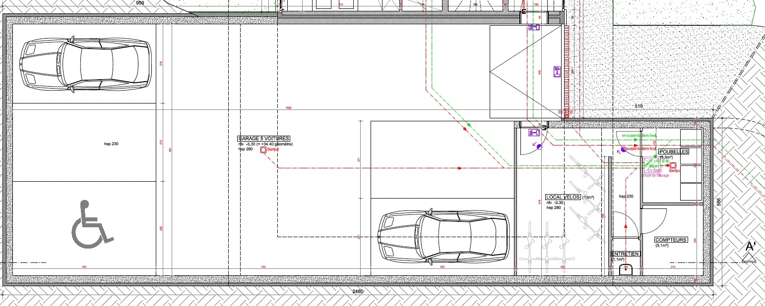 Plan du parking — MN 57
